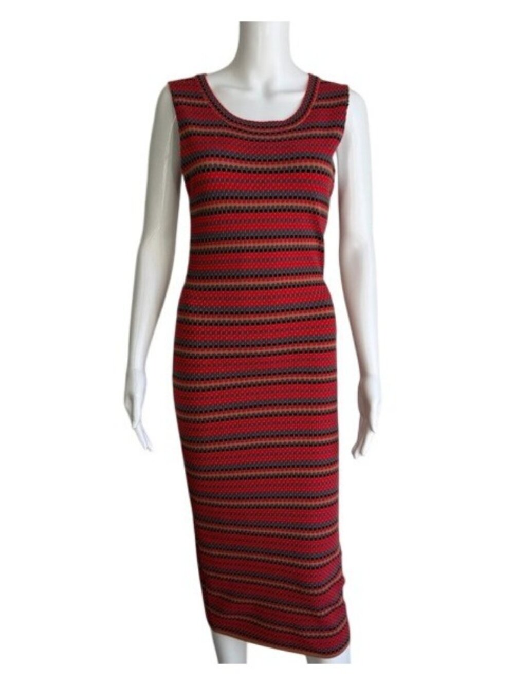 Jealous Tomato Striped Knit Bodycon Dress – Size L